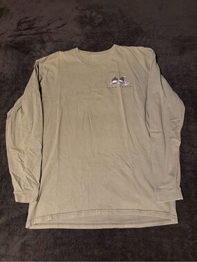 Vintage Lake Tahoe Mooning Bears Light Olive Longsleeve